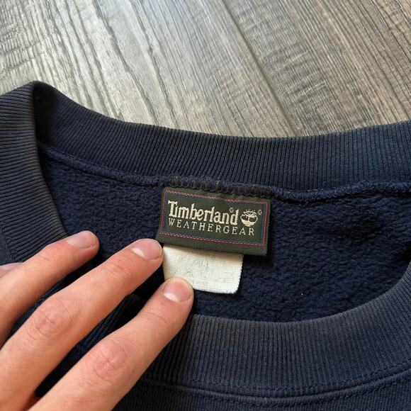 Vintage 90s Timberland Cotton Logo Sweatshirt Crewneck - Picture 5 of 8